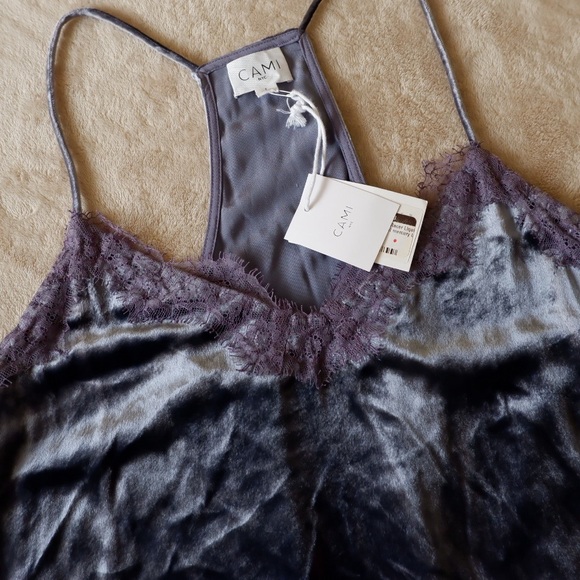 Cami NYC Tops - CAMI NYC Velvet Racer Cami NWT